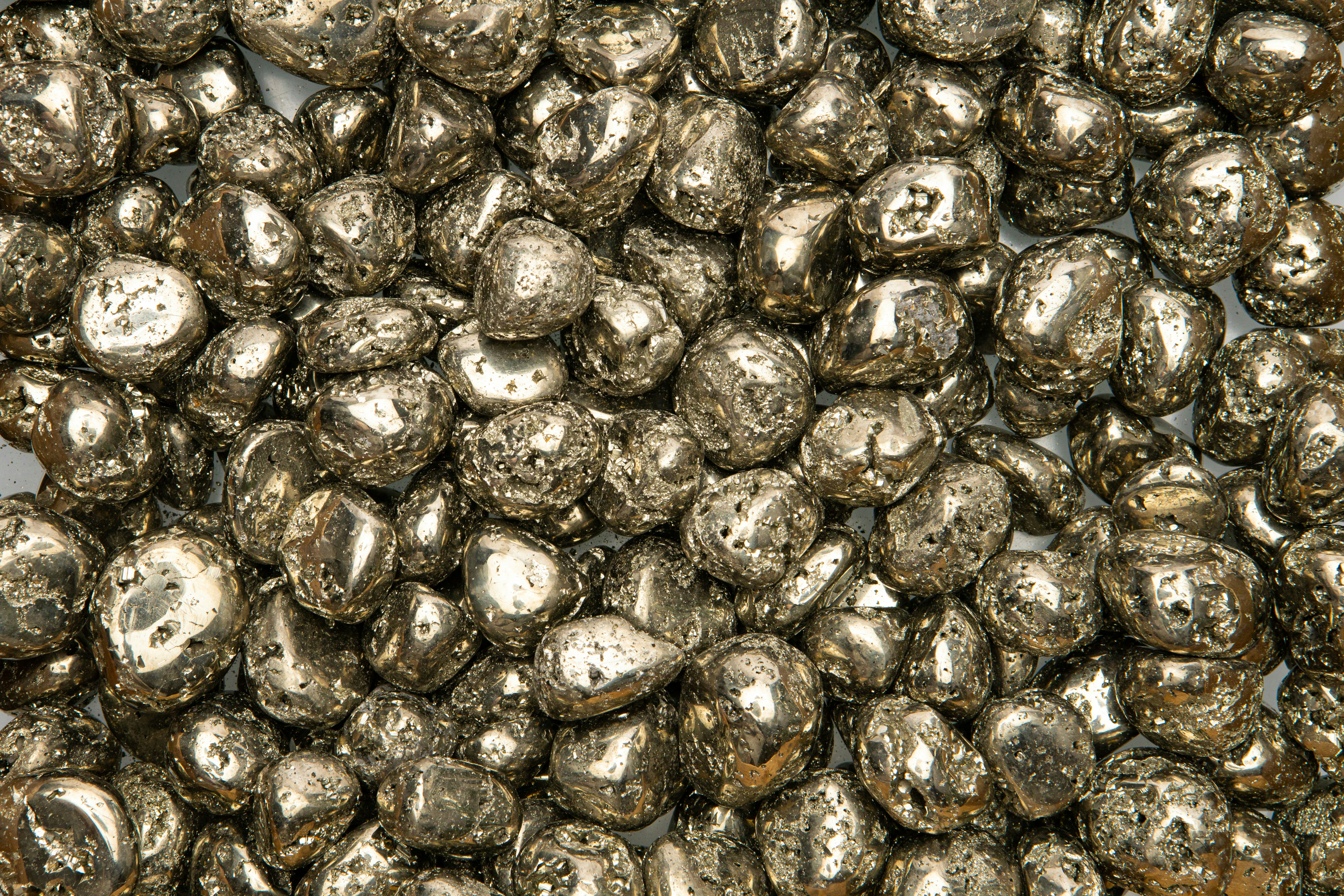 A large pile of Pyrite, also known as Fool's Gold.